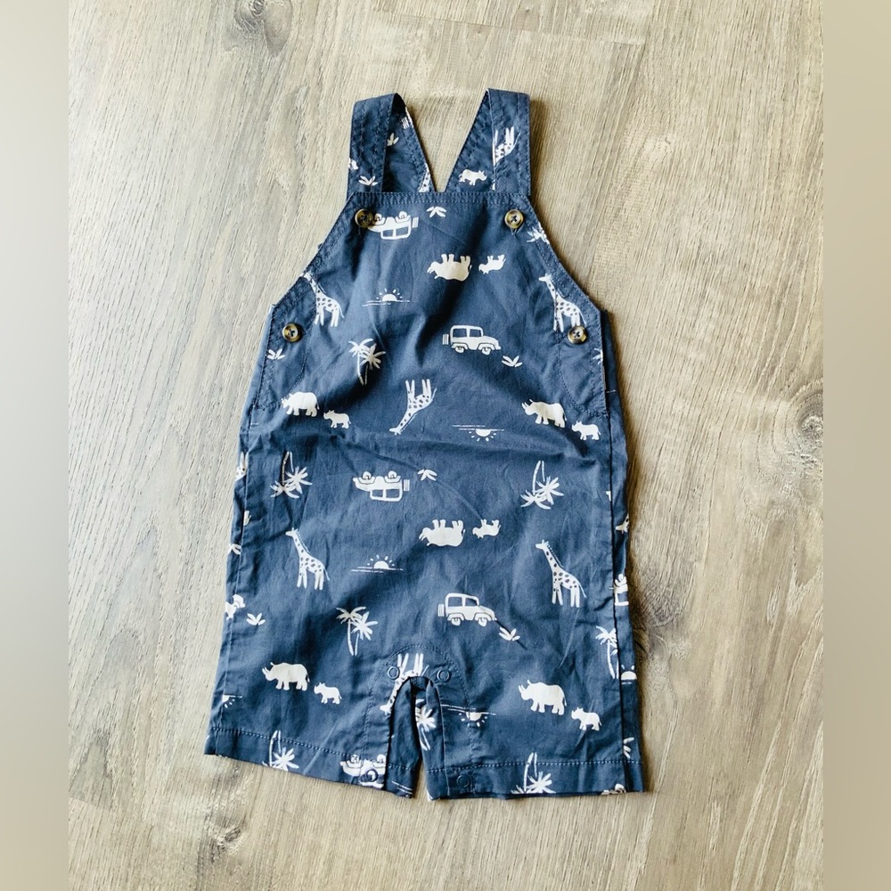 Carter's Navy Blue Safari Print Overalls 18M